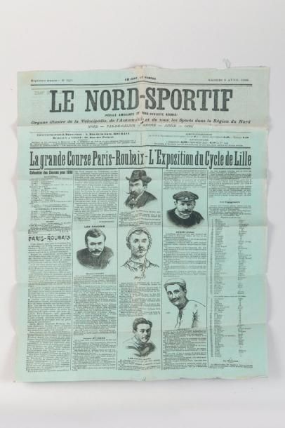 null 1898. PARIS-ROUBAIX. Numéro du «Nord Sportif» (Pédale amusante et Nord cycliste...