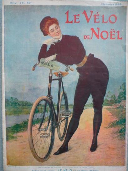 null 1899. Numéro spécial de «Vélo»: «Le Vélo de Noël» (étrennes 1899). Derrière...
