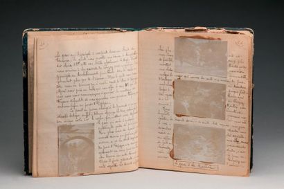 null 1899-1906. 2 pièces, Cyclotourisme et Compétition: a) carnet de route manuscrits...