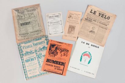 null 1894-1958. Revues-journaux-programmes. Ensemble de 7 pièces: a) n°80 du Véloce-Sport...