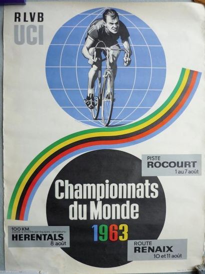 null 1963. Championnats du monde, route et piste (Herenthals, Renaix, Rocourt). Affiche...