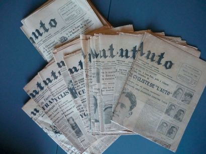 null 1924, 28, 34, 38. «L'Auto», 11 numéros dont 2 avec découpe: a) 1924: 21, 23,...