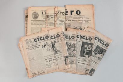 null 1922-24-37-39. Revue de presse. Ensemble de 18 journaux spécialisés (état d'usage)....