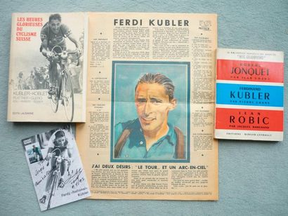 null 1950. Ferdi "national" KUBLER. 4 pièces: a) le première biographie consacrée...