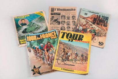 null 1950-52, 53, 55, 83. «L'Humanité» et le Tour. 5 numéros spéciaux: a) Tour 1950;...