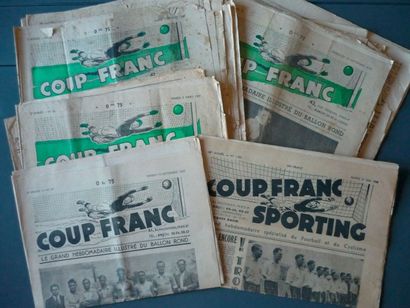 null 1938. Revue: «Coup franc» puis «Sporting», 12 numéros. Du 1 (manque bandeau...