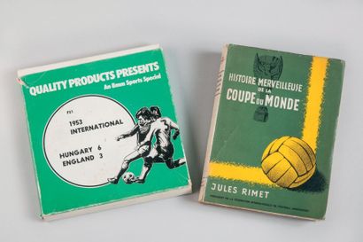 null 1953-54. Angleterre-Hongrie, Coupe du Monde (film, livre), 2 pièces: a) film...