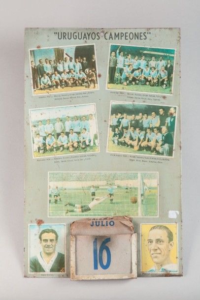 null 1924, 28, 39 et 50. Uruguay. Coupe du Monde et Jeux Olympiques. Deux pièces:...