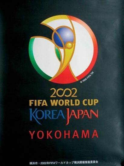 null 2002. Coupe du Monde. Affiche officielle. FIFA World Cup, Korea Japan, Yokohama,...