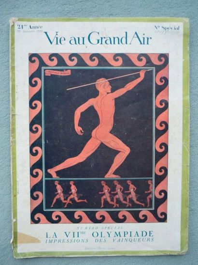 null 1920. Numéro spécial de "La Vie au Grand Air" sur les Jeux d'Anvers (n°857,...