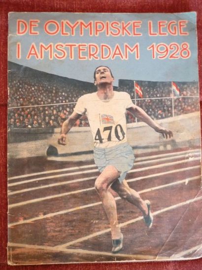 null Belle couverture couleur revue hollandaise très illustrée: «De Olympiske Lege...