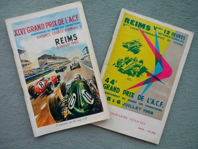 null 1958-60. Reims. 44e et 46e Grands Prix de l'ACF, championnat du monde des conducteurs,...
