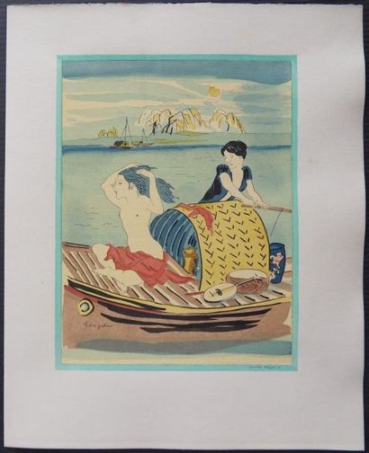 Tsuguharu FOUJITA (Japan 1886 - France 1968) Series of 16 color aquatints illustrating...