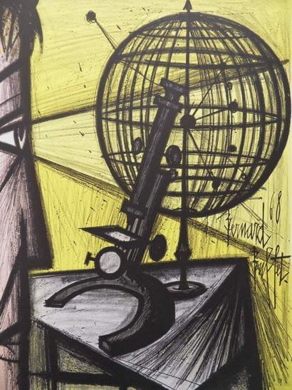 Bernard BUFFET (French 1928 - 1999) (After) Le Microscope, 1969 Lithographie sur...