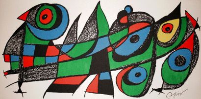 Joan MIRÓ (Spain 1893-1983) (After) "Escultor 1974" Lithograph signed in the plate...