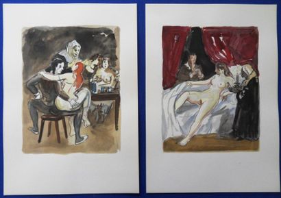 Yves BRAYER (French 1907-1990) La Célestine - Suite de 18 lithographies Lithographie...