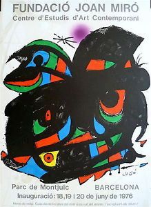 Joan MIRÓ (Spain 1893-1983) Lithographic poster signed in the plate Parc de Montjuic...