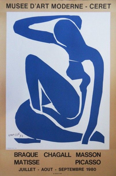 Henri MATISSE (French 1869-1954) (after) Musée Céret, 1980 Lithograph by MOURLOT...