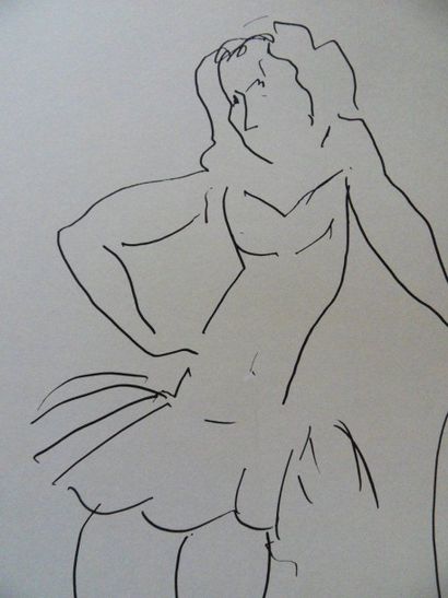 Henri MATISSE (French 1869-1954) (after) Christiane - Danseuse, 1980 Lithograph printed...