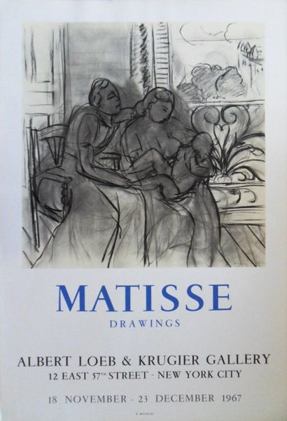 Henri MATISSE (French 1869-1954) Matisse - Drawings,1967 Lithographic poster printed...