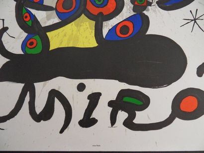 Joan MIRÓ (Spain 1893-1983) "Drawings" Lithographic poster Edition by: Galerie Maeght,...