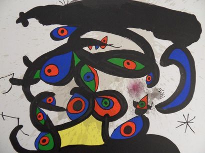 Joan MIRÓ (Spain 1893-1983) "Drawings" Lithographic poster Edition by: Galerie Maeght,...