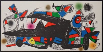 Joan MIRÓ (Spain 1893-1983) Escultor Danemark Lithograph signed in the plate One...