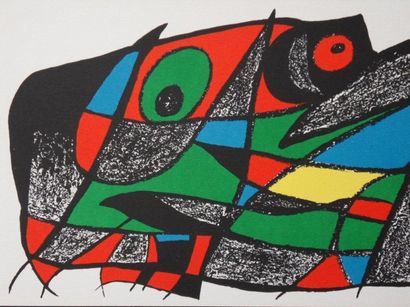 Joan MIRÓ (Spain 1893-1983) Escultor Suède One from a series of 7 lithographs "Escultor,...