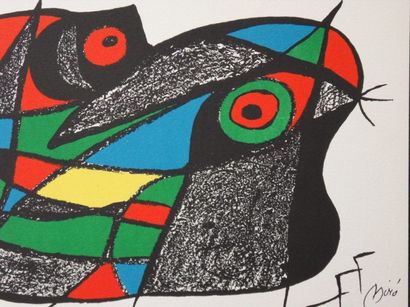Joan MIRÓ (Spain 1893-1983) Escultor Suède One from a series of 7 lithographs "Escultor,...