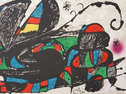 Joan MIRÓ (Spain 1893-1983) Escultor Persia MEDIUM: Stone lithograph PRINTER: Atelier...