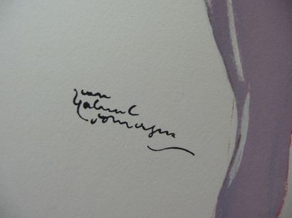 Jean-Gabriel DOMERGUE Une danseuse Lithographie sur pierre sur papier Vélin Signée...