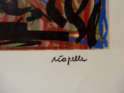 Jean-Paul RIOPELLE Composition abstraite Lithographie originale sur papier vélin...