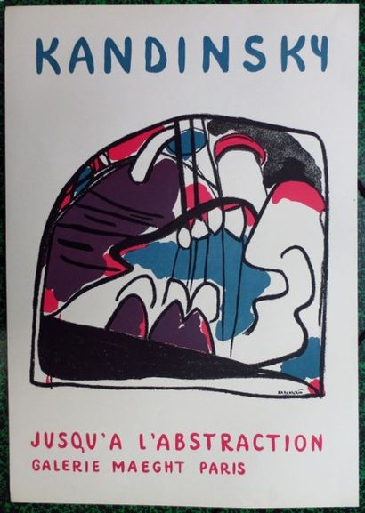 Vassily KANDINSKY Jusqu'à l'abstraction, 1951 Lithographie originale, Sur papier...