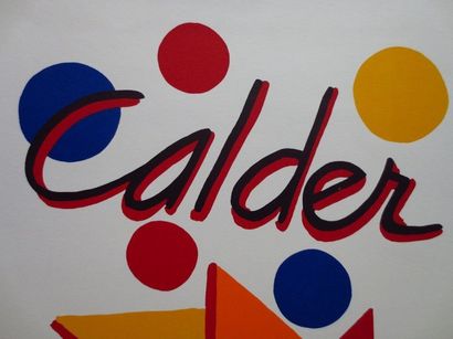Alexander CALDER (1898-1976) Moulin à vent en couleurs - Expo 73, Galerie Maeght...