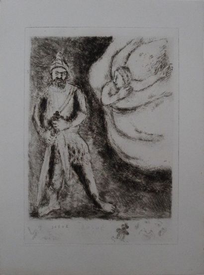 Marc CHAGALL (Russia 1887-France 1985) Joshua armed by the Eternal, 1955 Etching...