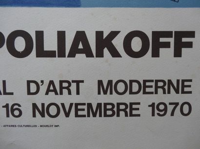 Serge Poliakoff Exposition au Musée National d'Art Moderne de Paris (1970) Lithographie...