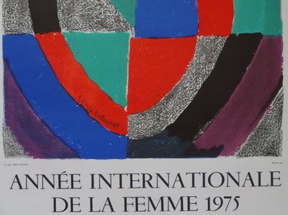 Sonia DELAUNAY UNESCO - Année internationale de la femme (1975) Lithographie sur...