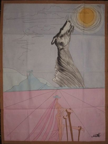 Salvador DALI (Spain 1904-1989) (After) The Twelve Tribes of Israel, "Benjamin" Tapestry...
