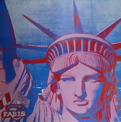 WARHOL Andy (1928-1987) 10 Statues of Liberty Affiche originale Éditée par la Galerie...