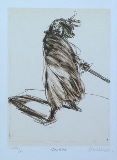Claude WEISBUCH (French1927-2014) "Capitan" Original lithograph signed and numbered...