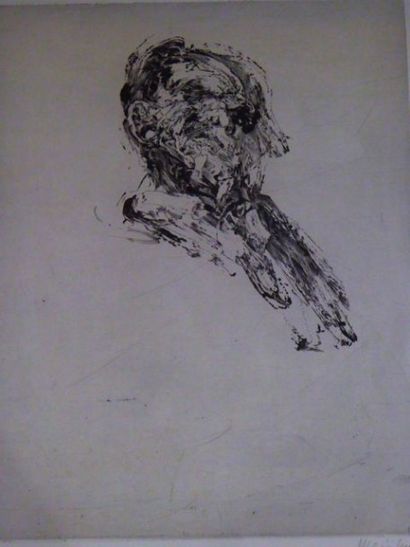 Claude WEISBUCH (French1927-2014) "Portrait" Original engraving hand signed and numbered...