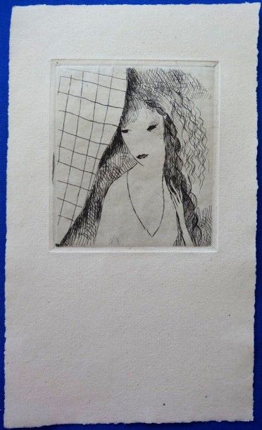 Marie LAURENCIN (French 1883-1956) "The fan" Set of 10 dry point etchings 20 x 11...