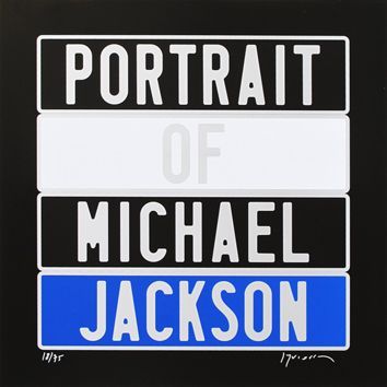 Joël DUCORROY "Portrait of Michael Jackson" Sérigraphie signée Signées et numérotées...