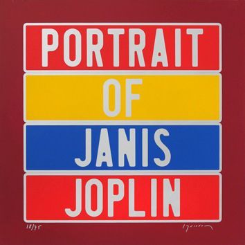 Joël DUCORROY "Portrait of Janis Joplin" Sérigraphie signée Signées et numérotées...