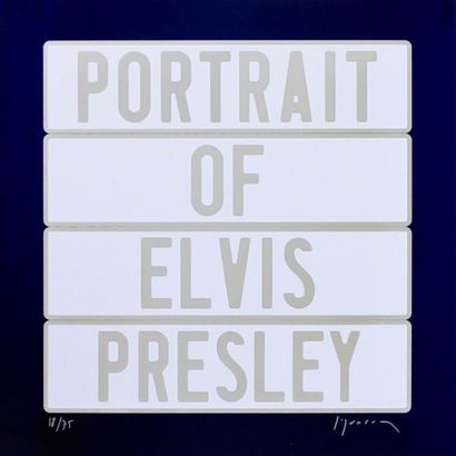 Joël DUCORROY "Portrait of Elvis Presley" Sérigraphie signée Signées et numérotées...
