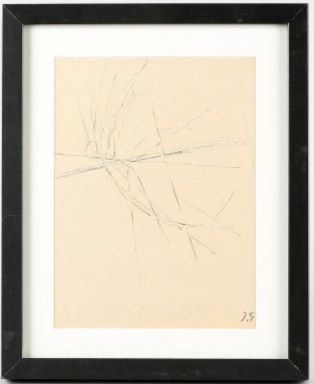 Jacques GERMAIN (1915-2001) Composition Stylo sur papier monogrammé du cachet de...