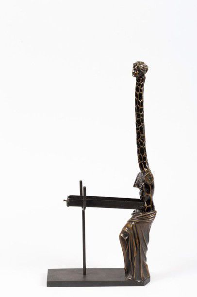 Salvador DALI (Spain 1904-1989) (1904-1989) "The Girafe with drawers" Bronze Épreuve...