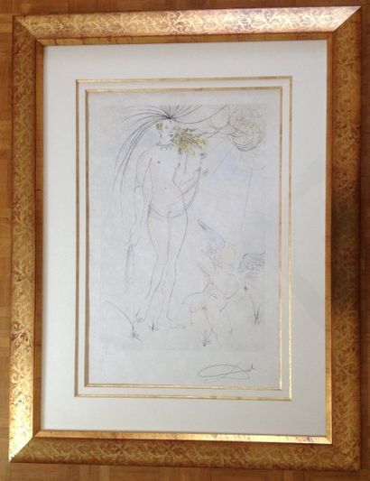 Salvador DALI (Spain 1904-1989) "Vénus et l'amour" Signed and numbered lithograph....