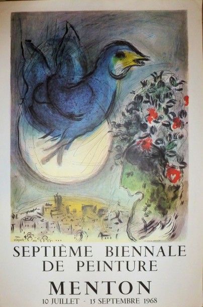 Marc CHAGALL (Russia 1887-France 1985) (After) Poster for the 7th Biennale de Peinture...