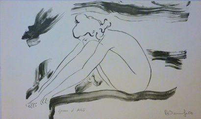 Alain BONNEFOIT (French born in 1937) "Female Nude" Signed and numbered lithograph...